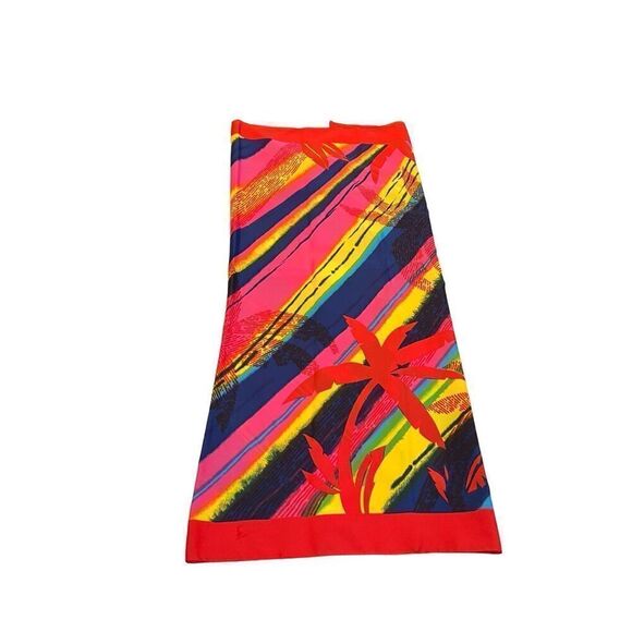Colorful Sarong Wrap Scarf One Size 46" X 62" - Picture 5 of 6